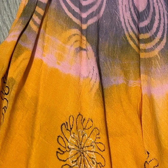 NWT! Women's Style Purple/Orange Tie Dye Swing Dress - One Size - Picture 4 of 10